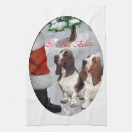 Basset Hound Weihnachten Handtuch