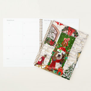 Basset Hound Weihnachten Planer
