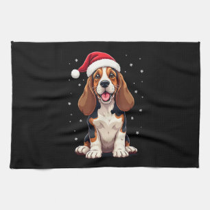 Basset Hound Weihnachten Tank Top Geschirrtuch
