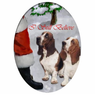 Basset Hound Weihnachtsgeschenke Ornament Fotoskulptur Ornament
