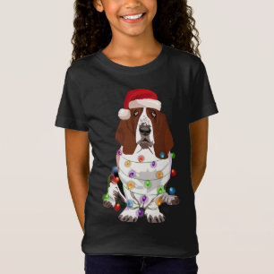 Basset Hound Weihnachtslicht Weihnachtslicht Weihn T-Shirt