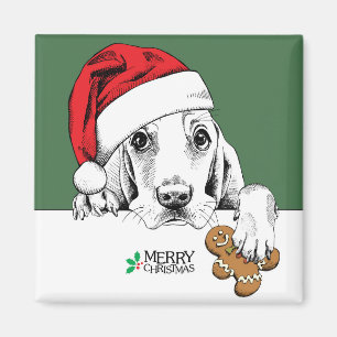 Basset Hound-Weihnachtsplätzchen Magnet