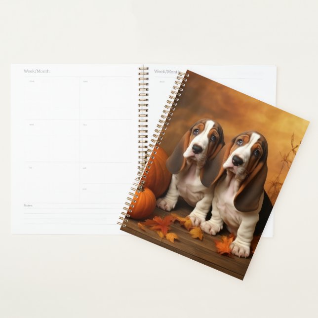 Basset Hound Welpe Herbst Delight Pumpen Planer (Anzeige)