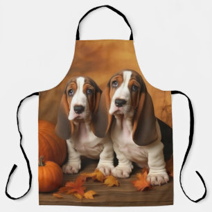Basset Hound Welpe Herbst Delight Pumpen Schürze