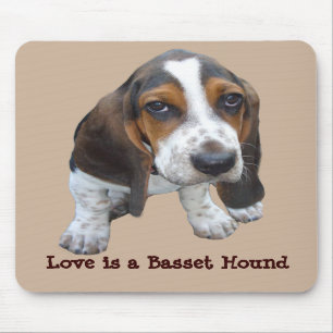 Basset Hound-Welpe Mousepad