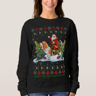 Basset Hound Xmas Weihnachtsfeier Weihnachtsfeier Sweatshirt