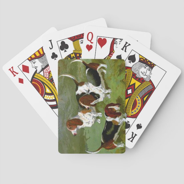 Basset Hounds Bicycle Playing Cards Spielkarten (Rückseite)