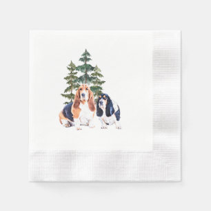 Basset Hounds Serviette