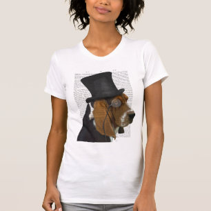 Basset-Hund, Festhund und Hut T-Shirt