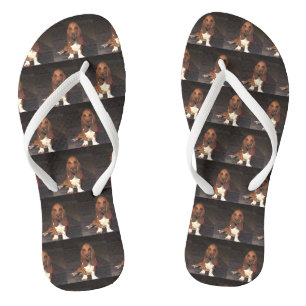 Basset-Hund-Flip-Flops Flip Flops