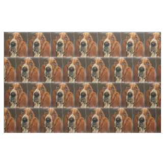 Basset Hund Hunde Rasse Gewebe Stoff