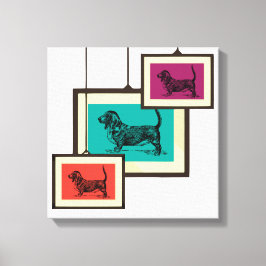Basset-Hund Leinwanddruck
