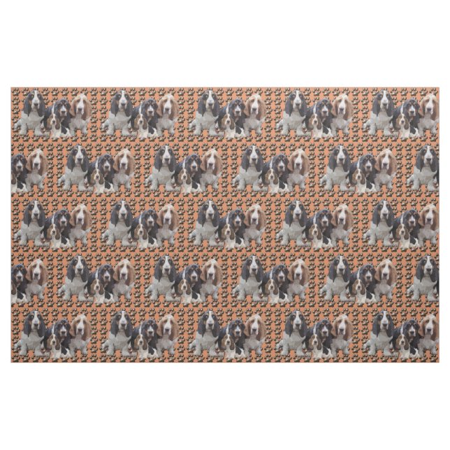 Basset-Hund Stoff (Fat Quarter (45,7 x 55,9 cm))