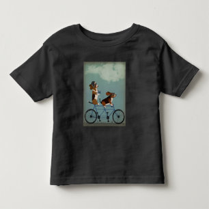 Basset-Hund Tandem Kleinkind T-shirt
