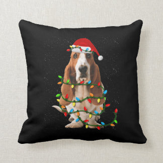 Basset-Hund Weihnachten lustige Basset-Hund-Liebe Kissen