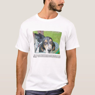 Basset-Jagdhund-Bad T-Shirt