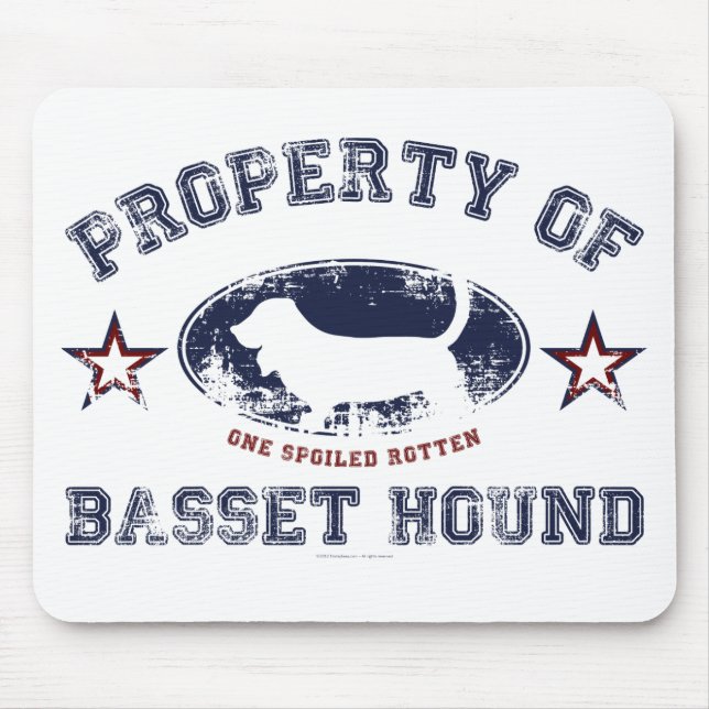 Basset-Jagdhund Mousepad (Vorne)
