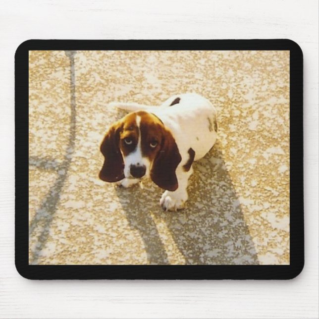 Basset-Jagdhund Mousepad (Vorne)