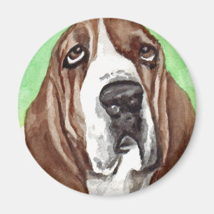 Basset-Wasserfarbe Magnet