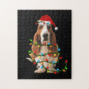 Basset-Weihnachten lustige Basset-Hund-Liebe Puzzle