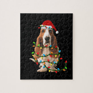 Basset-Weihnachten lustige Basset-Hund-Liebe Puzzle