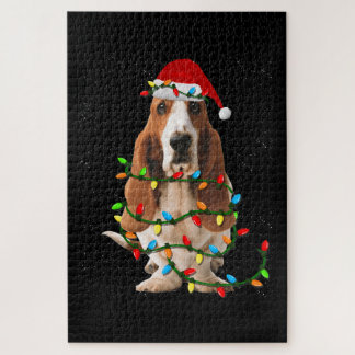 Basset-Weihnachten lustige Basset-Hund-Liebe Puzzle
