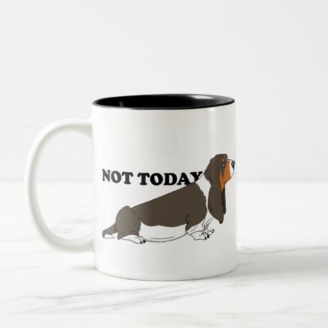 Basset Zweifarbige Tasse (Links)