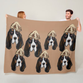 Bassett Hound Fleecedecke