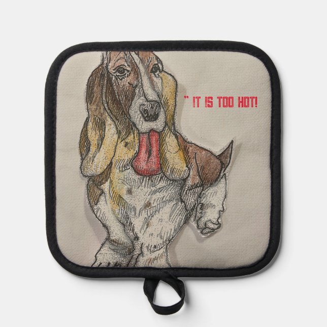 Bassett Hound Topflappen (Vorderseite)