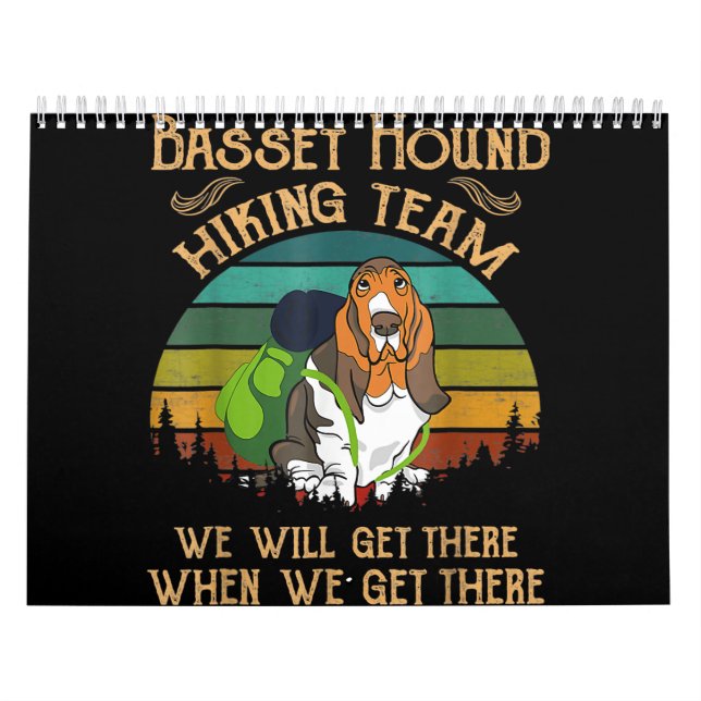 Bassett-Wanderteam wir werden glatt Kalender (Titelbild)