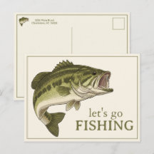 Bassfisch Lass uns Fischen Personalized