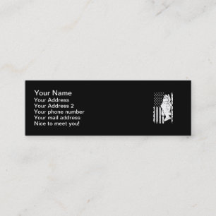 Bassfisch USA Mini Visitenkarte