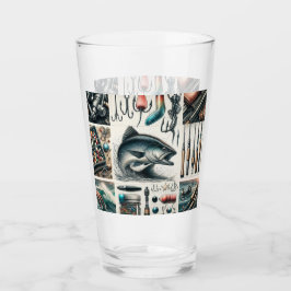 Bassfisch von Fanggerät Glas