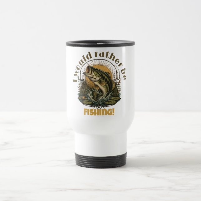 Bassfischen Geschenk | Forellenbarsch-Angeln  Reisebecher (Mittel)