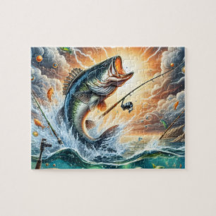 Bassfischen Puzzle