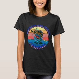 Bassfischheulen zum Mond Vintage Angler Fishe T-Shirt