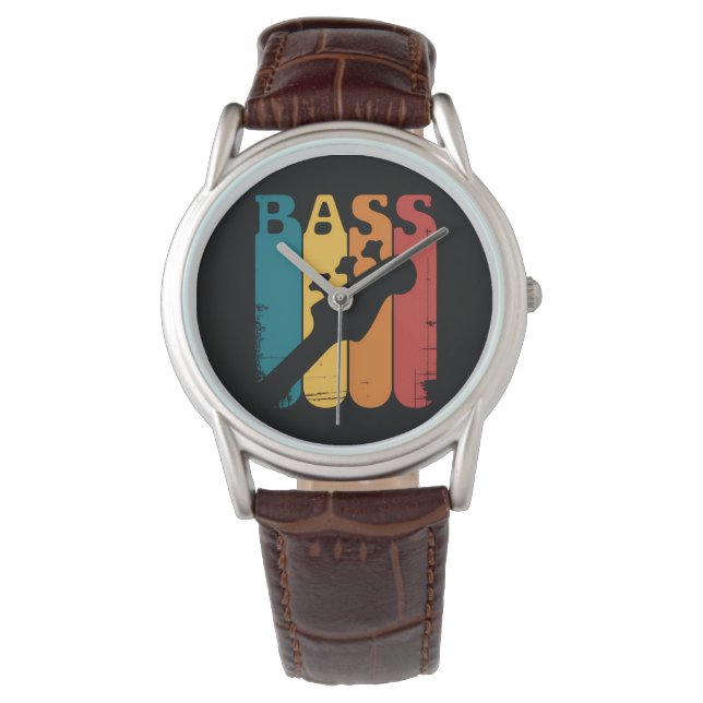 Bassgitarre Armbanduhr (Vorderseite)