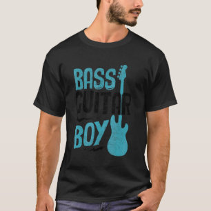 Bassgitarre  Bassist Jungen und Männer Bassspieler T-Shirt