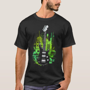 Bassgitarre Synthesizer Musikliebhaber Musiker Ges T-Shirt
