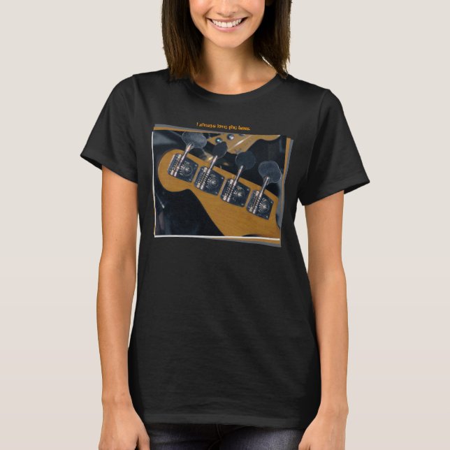 Bassgitarre-Tuning-Pegs T-Shirt (Vorderseite)