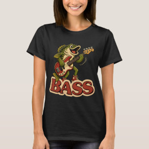 Bassgitarrenfisch - Lustiger Bassgitarrist Musiker T-Shirt