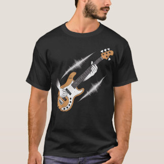 Bassgitarrenspieler Vintage Für T-Shirt