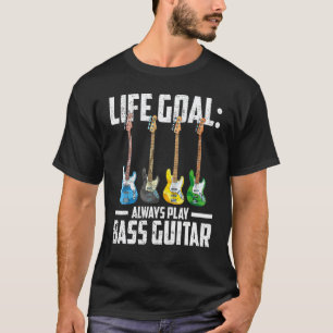 Bassgitarrist Bassspieler Rockmusik Bassgitarre T-Shirt