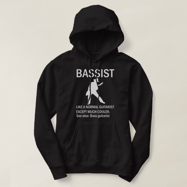 Bassgitarrist Definition_481 Hoodie (Design vorne)