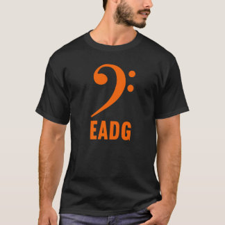 Bassgitarrist Eadg Bass F-Schlüssel Musiksymbol No T-Shirt