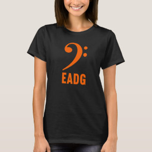 Bassgitarrist Eadg Bass F-Schlüssel Musiksymbol No T-Shirt