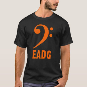 Bassgitarrist Eadg Bass F-Schlüssel Musiksymbol No T-Shirt
