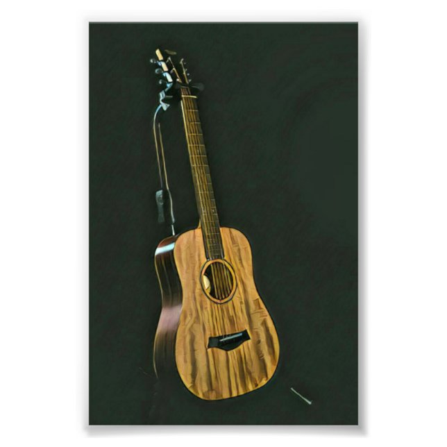 Bassgitarrist Fotodruck (Vorne)