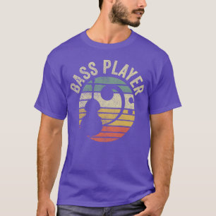Bassgitarrist Vintage-Bassschlüssel-Bassist-Gesche T-Shirt