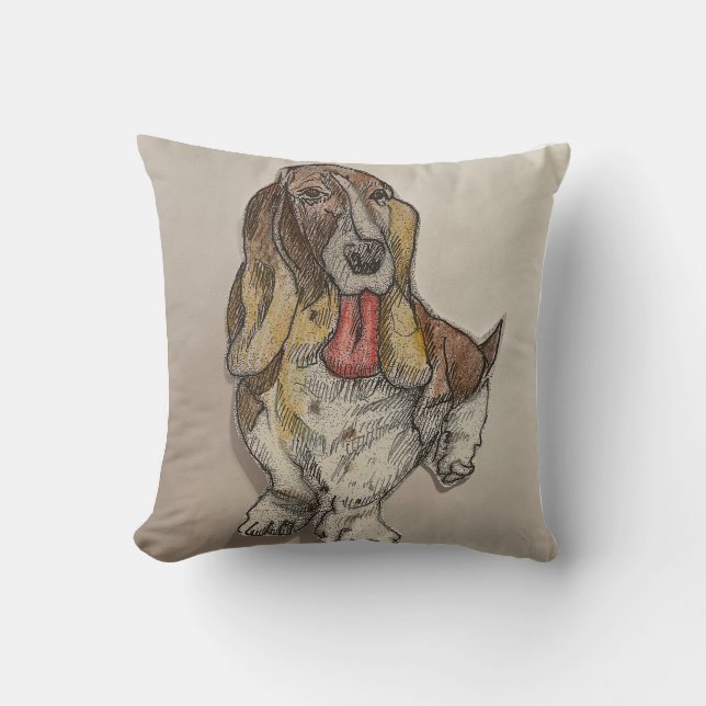 Bassie Throw Pillow Kissen (Vorderseite)